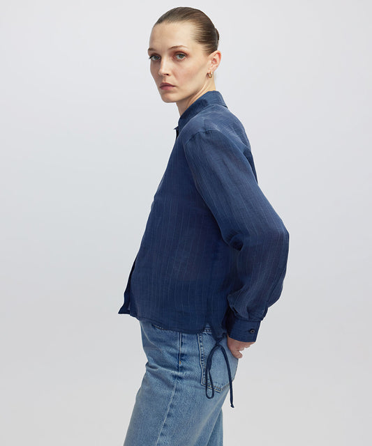 Adjustable Back Hem Shirt
