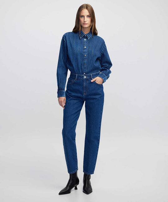 Striped Denim Shirt