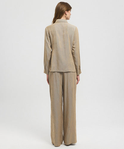 Asymmetric Tie Waist Shirt 