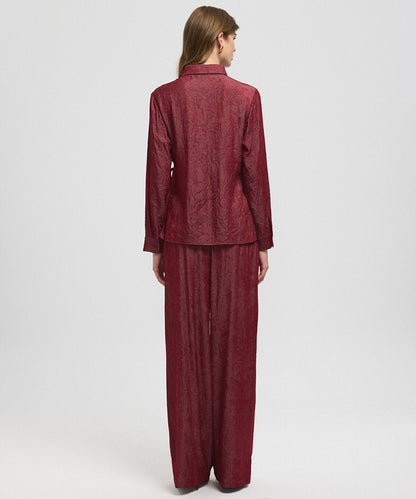 Asymmetric Tie Waist Shirt 