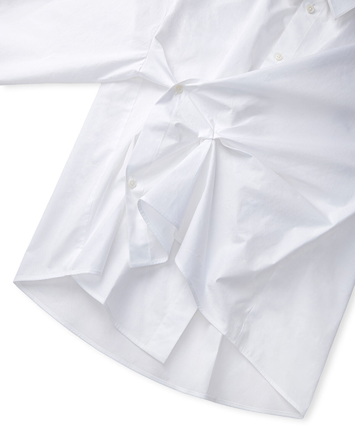 Zoomed Asymmetric Poplin Shirt