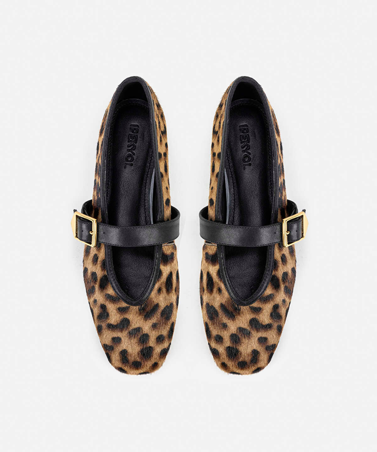 Leopard Print Pony Hair Flats
