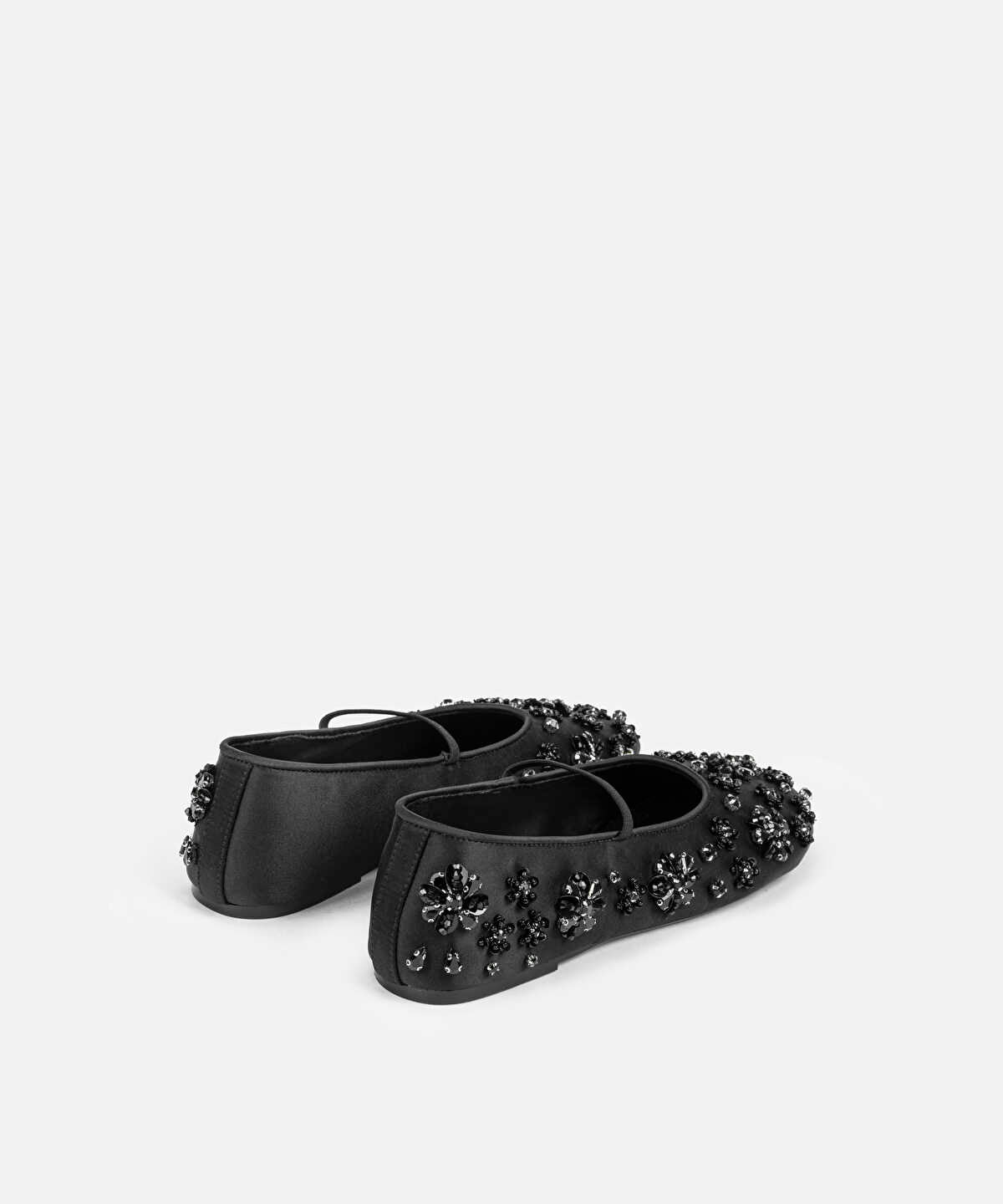 Zoomed Embellished Ballet Flats