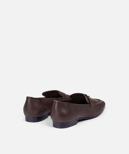 Embellished Leather Loafers