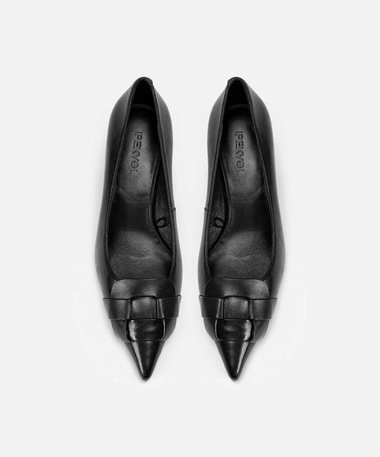 Woven Leather Heels