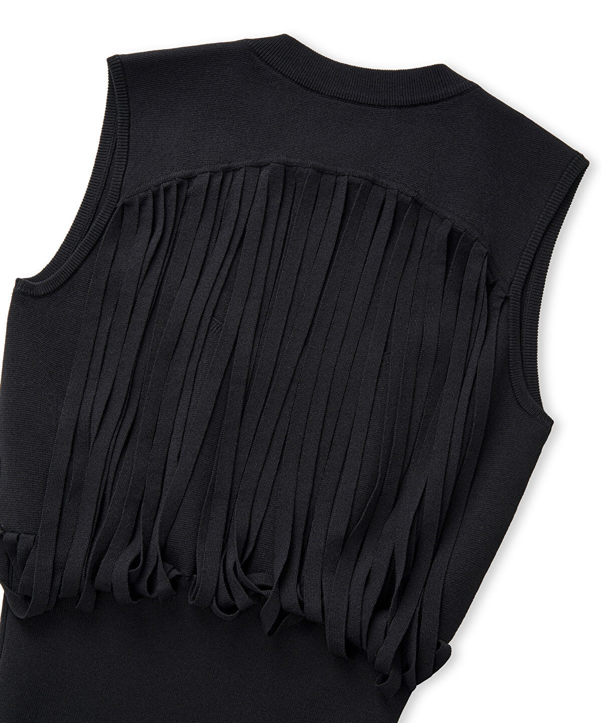 Zoomed Draped Strip Knit Top