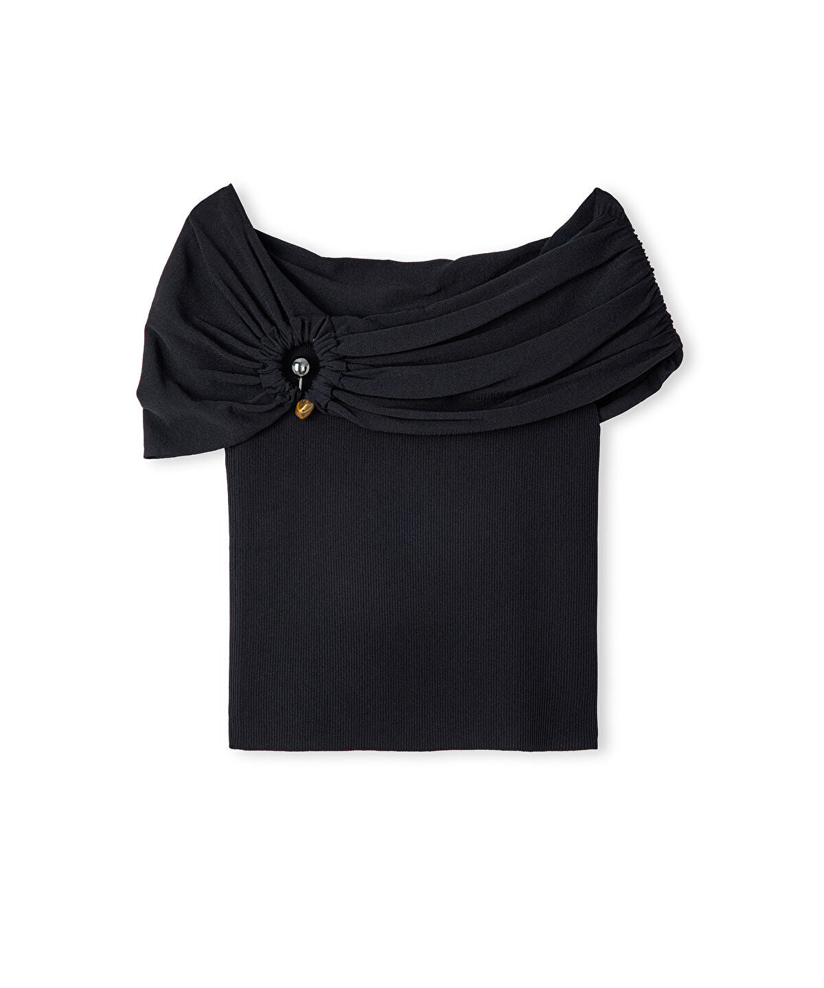 Zoomed Off-the-Shoulder Knit Top