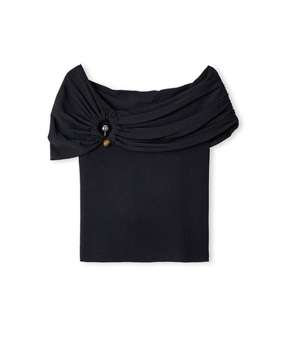 Off-the-Shoulder Knit Top