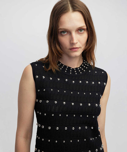 Embellished Knit Top