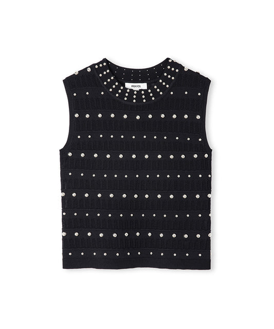 Embellished Knit Top