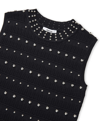 Embellished Knit Top