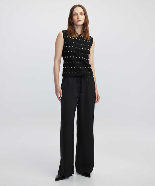 Embellished Knit Top