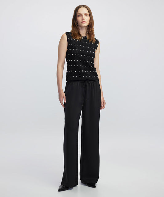 Embellished Knit Top