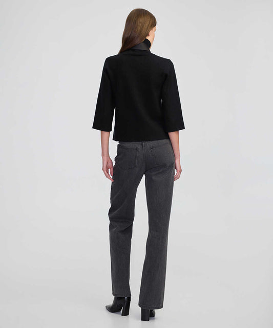 Removable Collar Knit Top