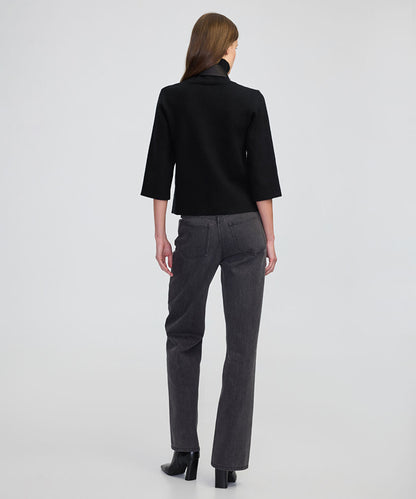 Removable Collar Knit Top