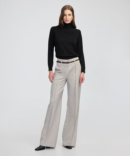 Fine Knit Wool-Blend Top
