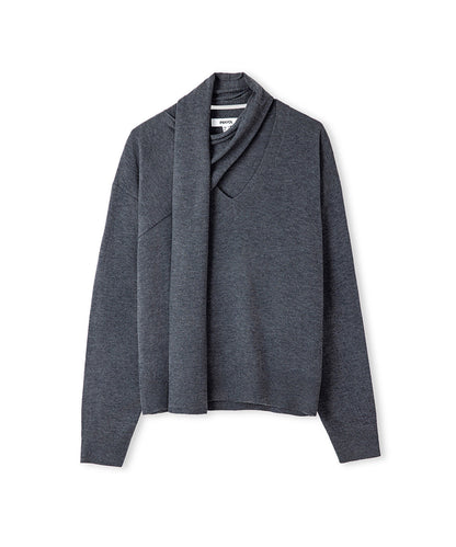 Scarf Knit Sweater 