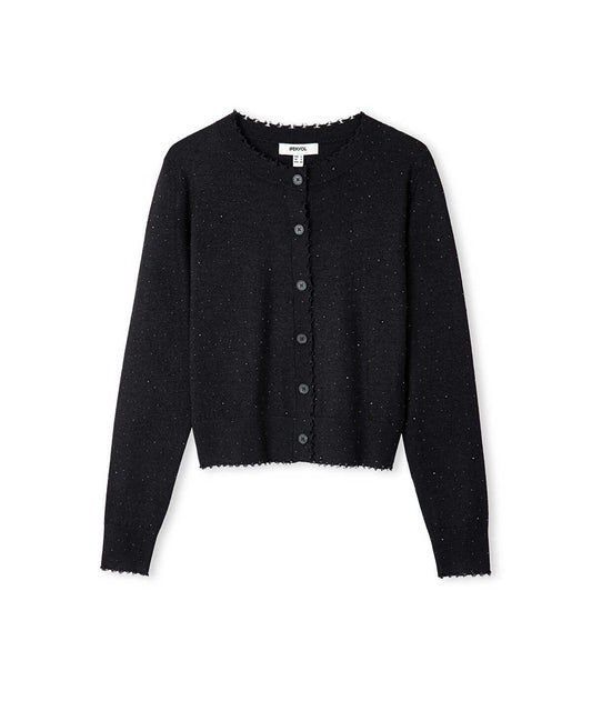 Rhinestone Knit Cardigan