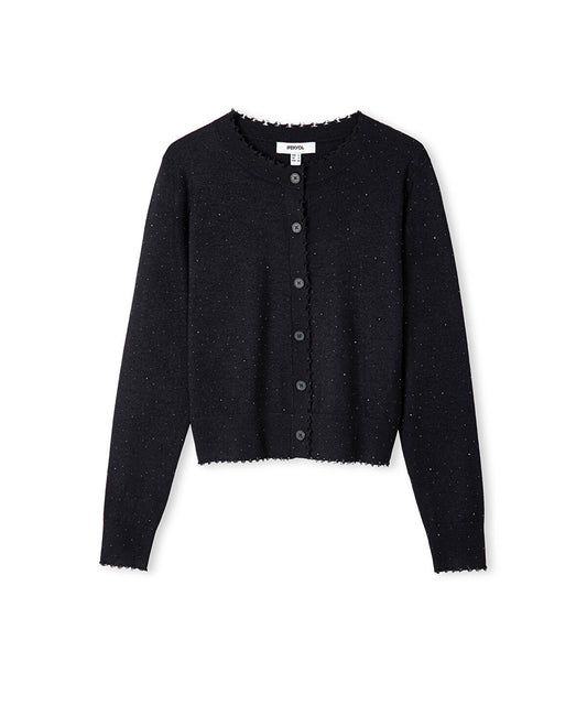 Rhinestone Knit Cardigan