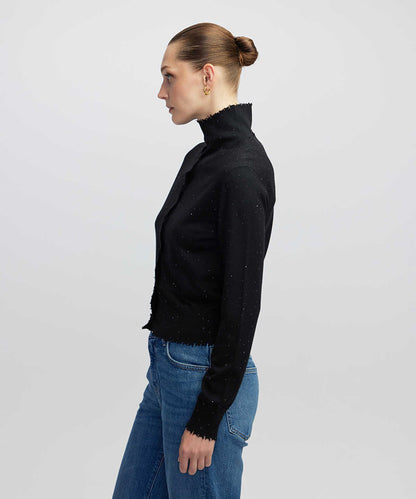 Rhinestone Knit Cardigan
