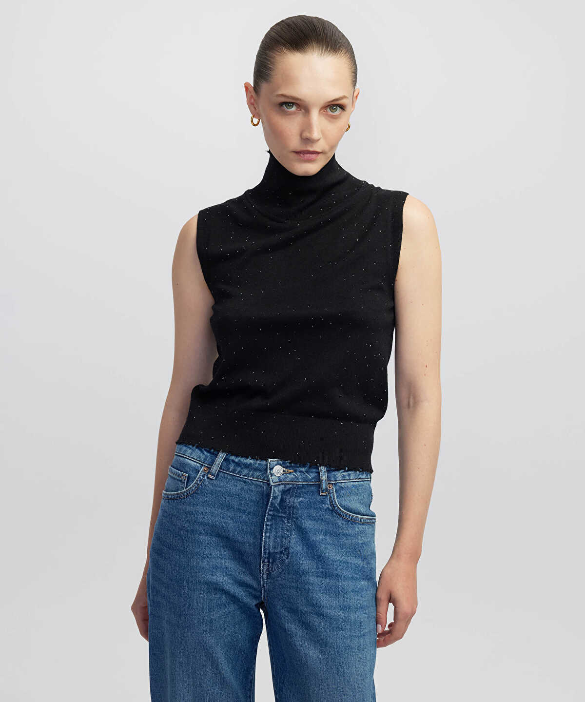 Rhinestone Knit Top