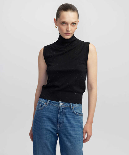 Rhinestone Knit Top