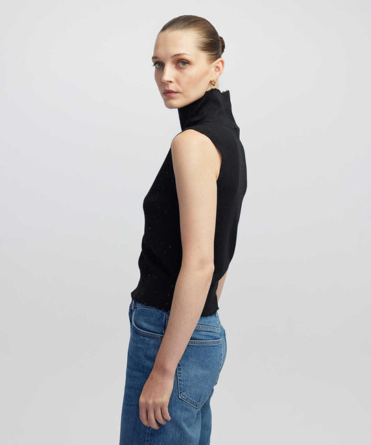 Rhinestone Knit Top