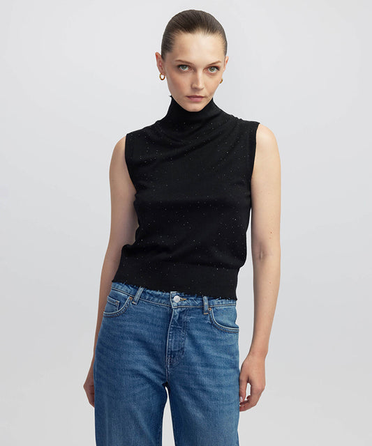 Rhinestone Knit Top