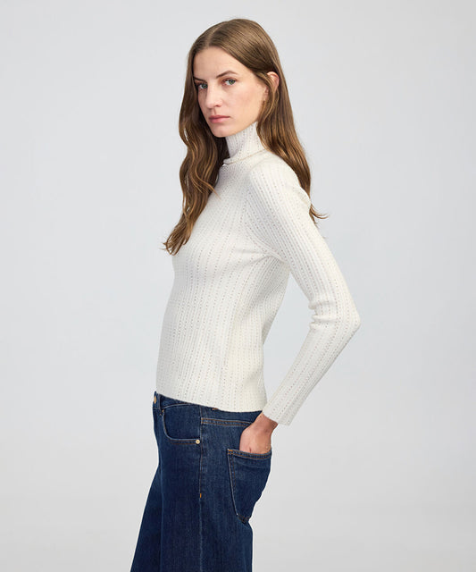 Embellished Fine Knit Sweater