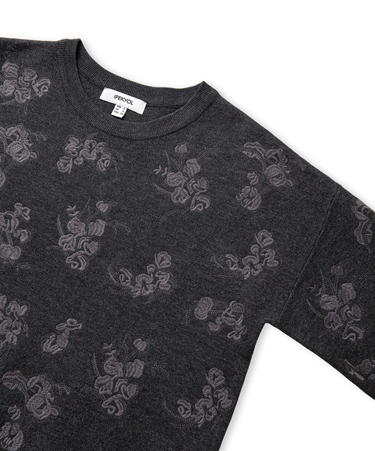 Embellished Knit T-Shirt