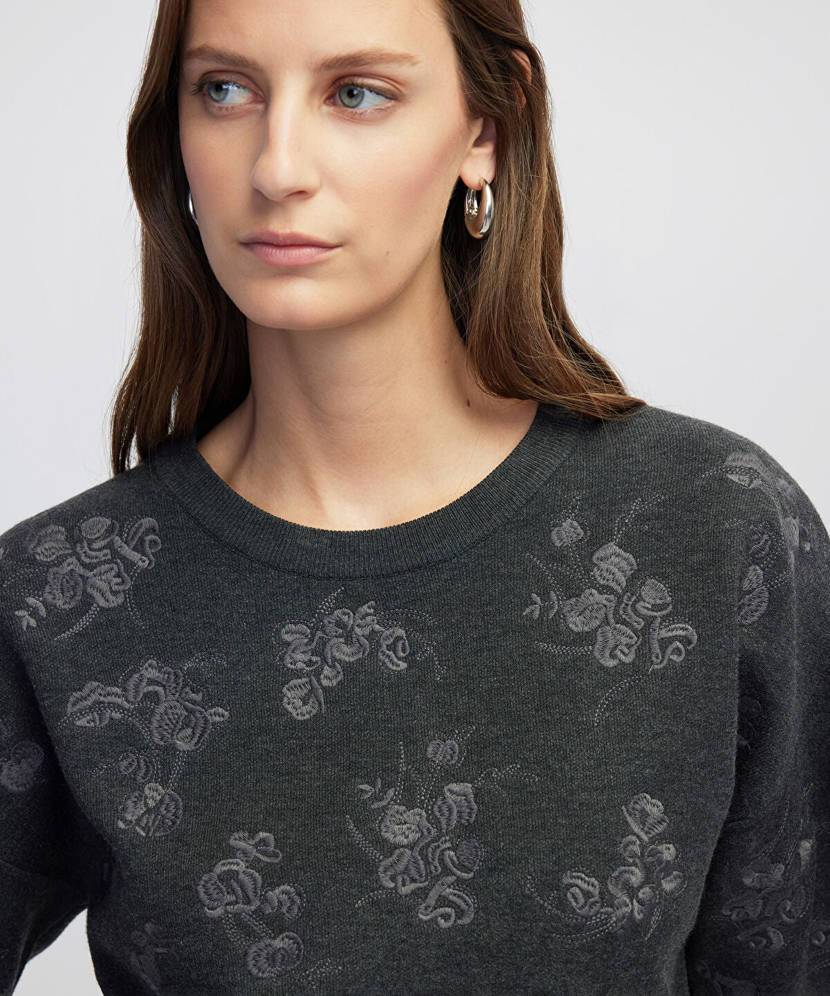 Zoomed Embellished Knit T-Shirt