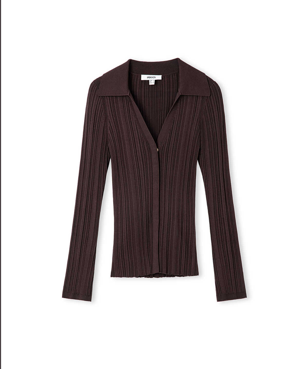 Zoomed Ribbed Knit Top