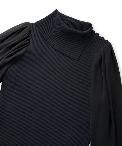 Mixed Media Knit Top