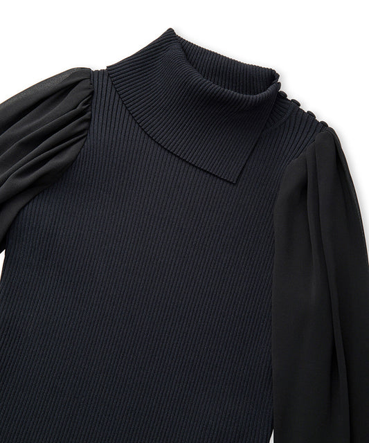 Mixed Media Knit Top