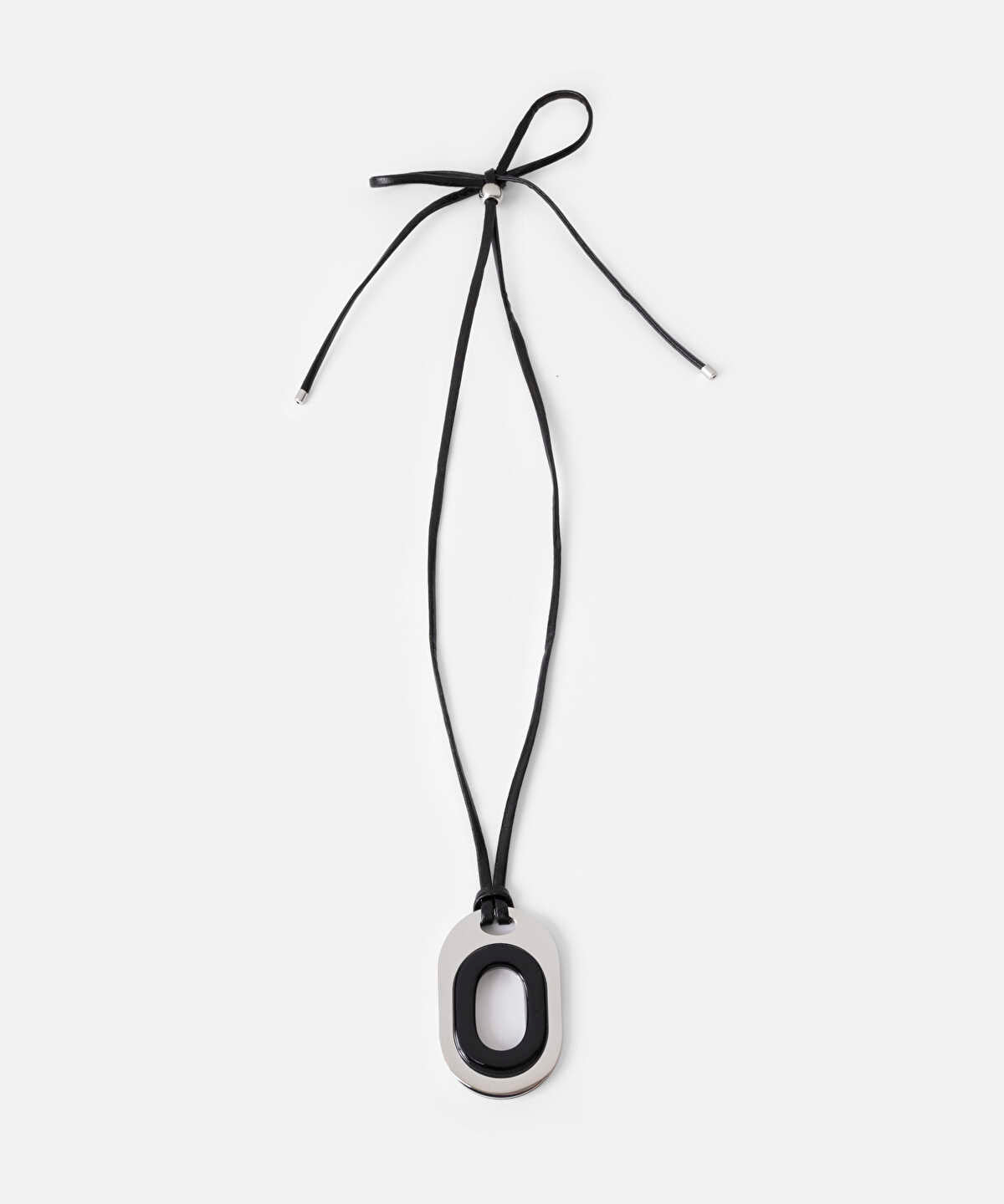 Contrast Pendant Rope Necklace
