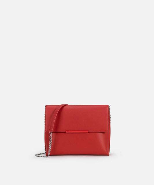 Leather-Effect Flap Bag