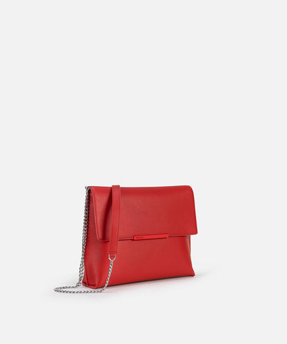 Leather-Effect Flap Bag