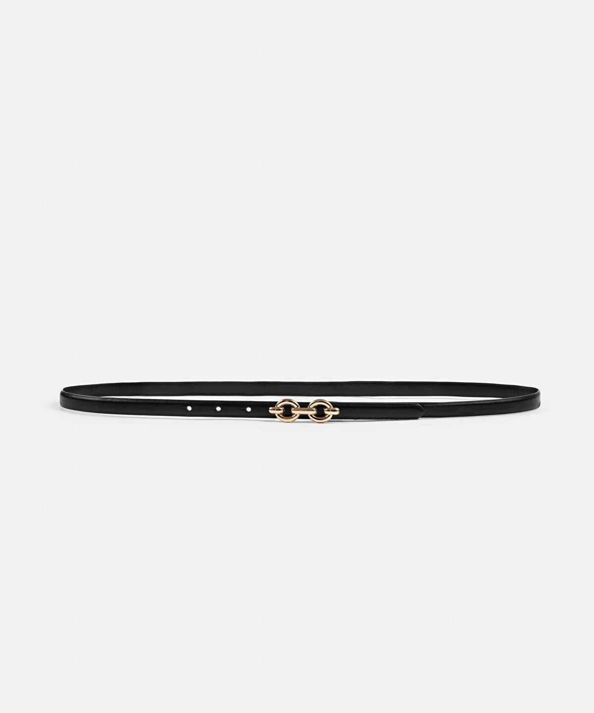 Zoomed Leather-Effect Belt with Buckle