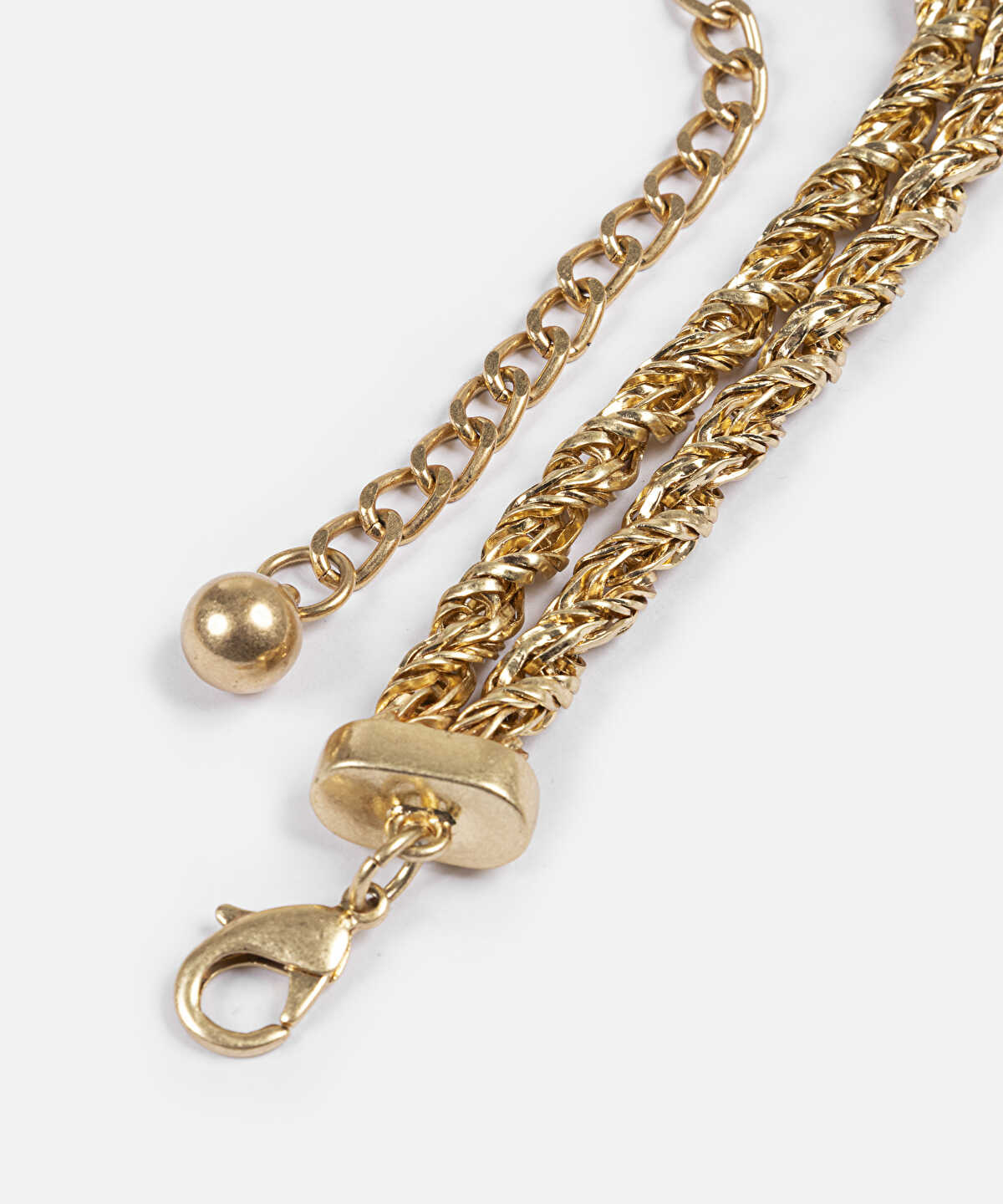 Zoomed Textured Metal Belt