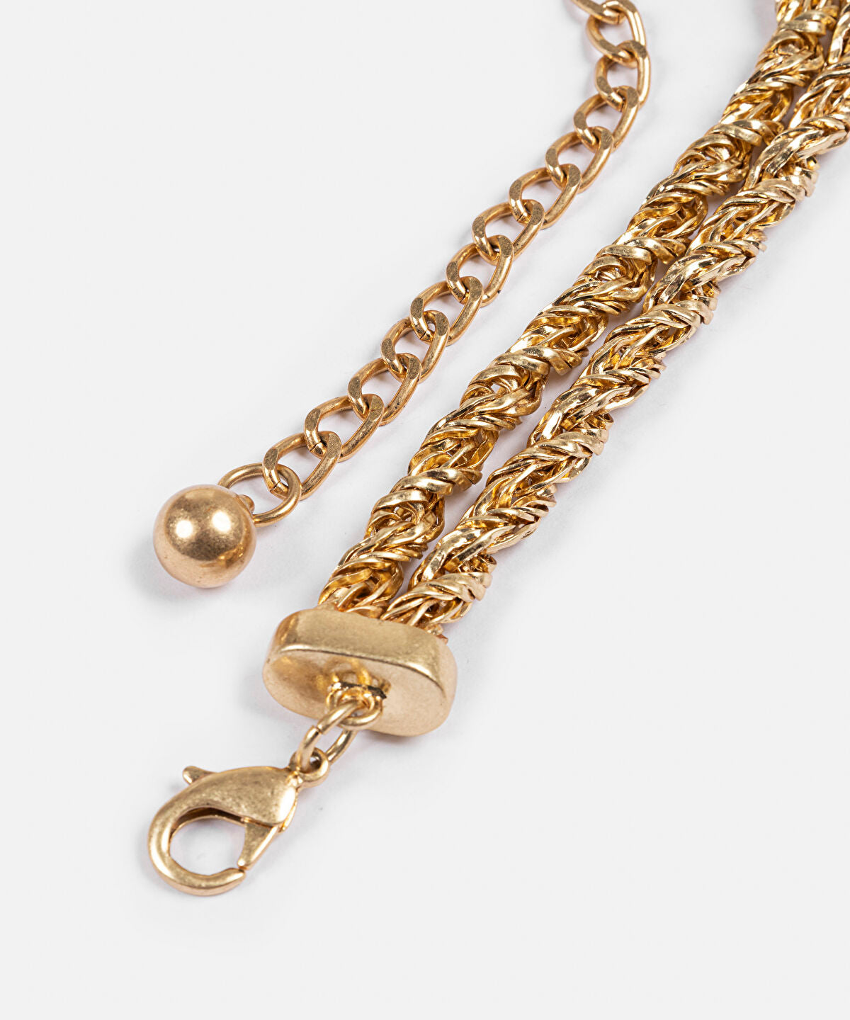 Zoomed Textured Metal Belt