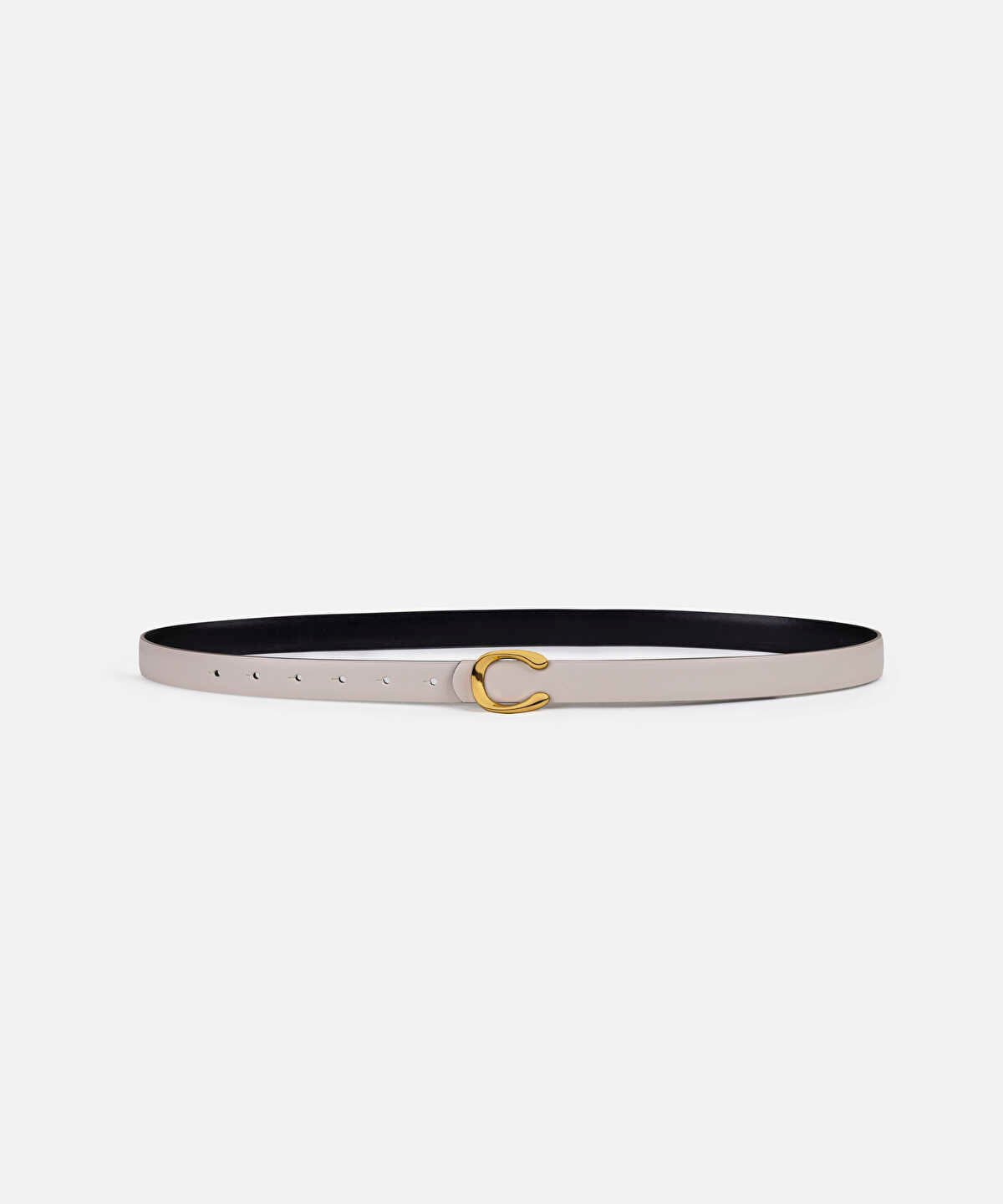Leather-Effect Belt with Buckle