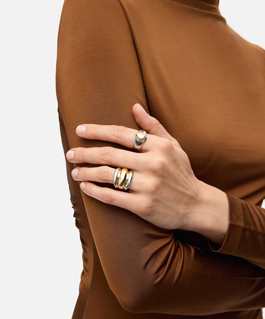 Pack of 2 Two-Tone Rings