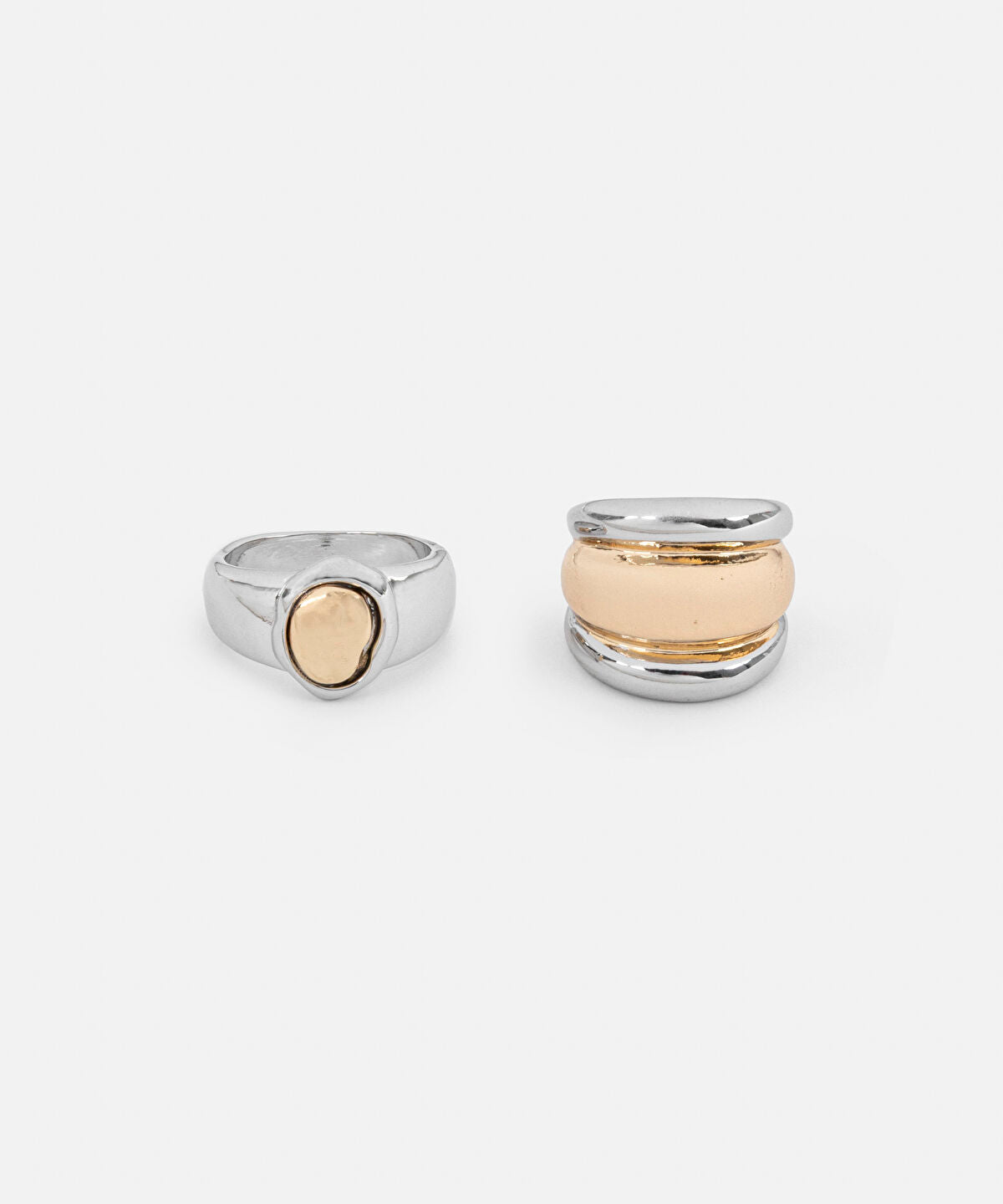 Pack of 2 Two-Tone Rings