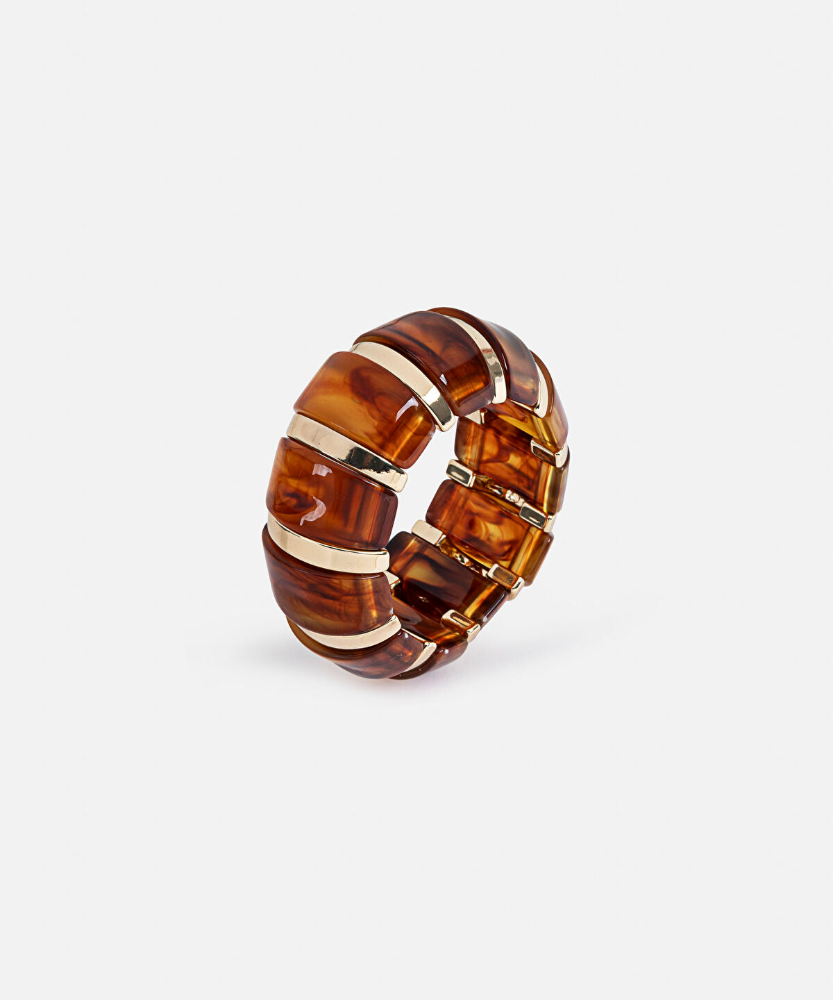 Zoomed Contrast Resin Bracelet