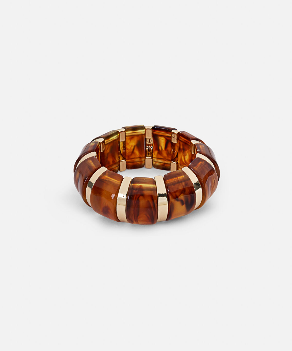 Zoomed Contrast Resin Bracelet