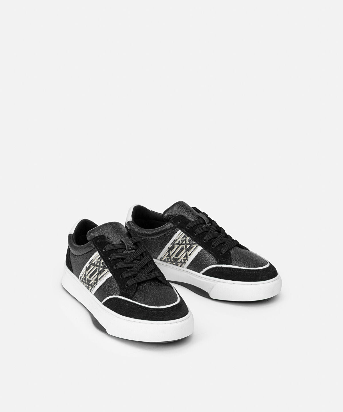 Zoomed Monogram Print Sneakers