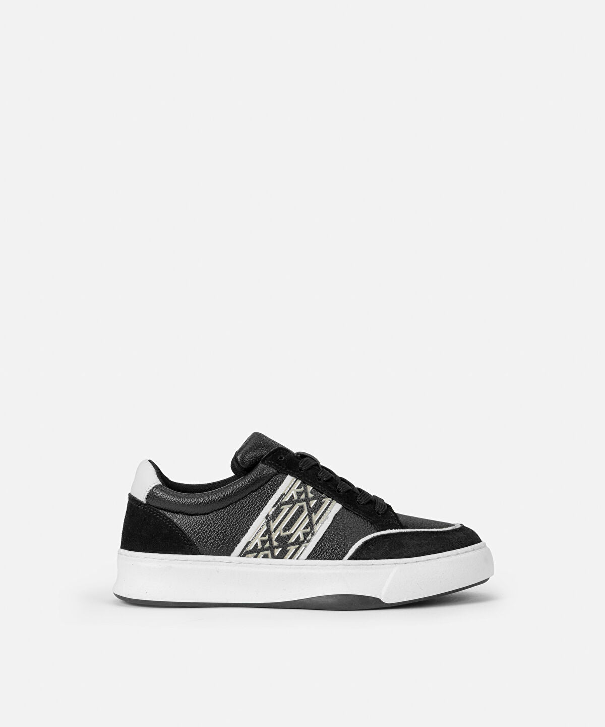 Zoomed Monogram Print Sneakers