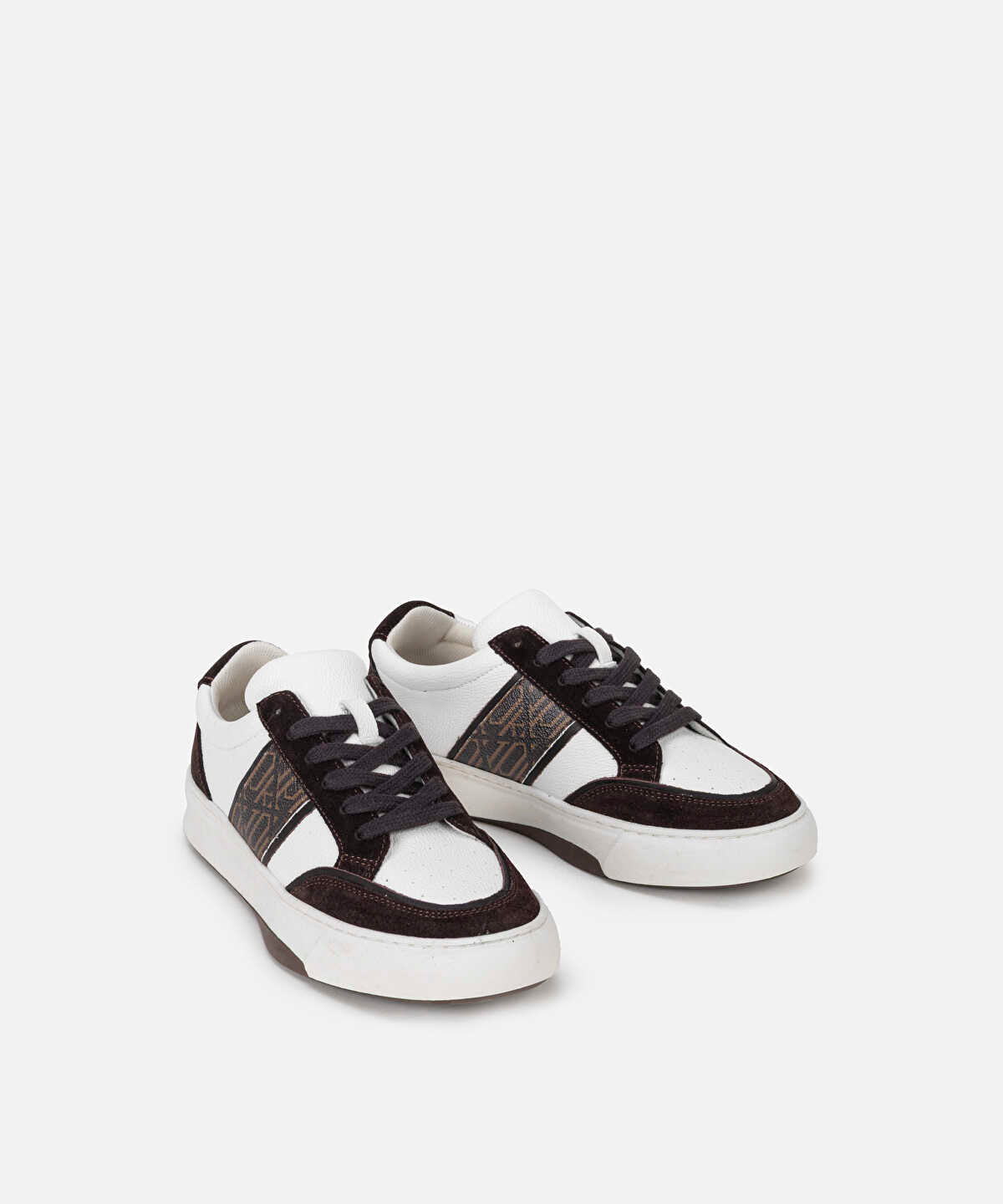 Zoomed Monogram Print Sneakers