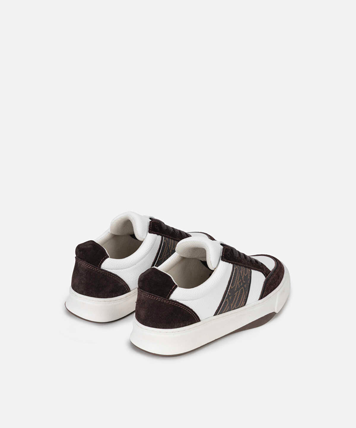 Zoomed Monogram Print Sneakers