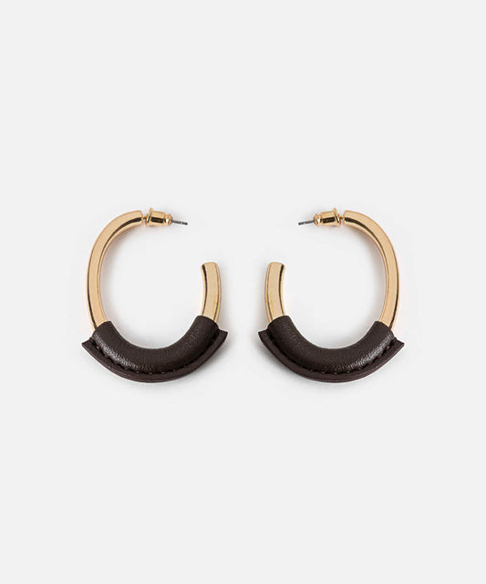 Contrast Hoop Earrings